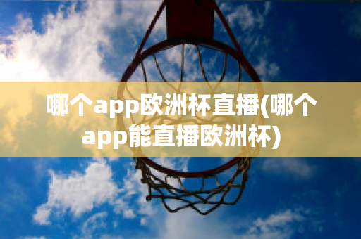 哪个app欧洲杯直播(哪个app能直播欧洲杯)