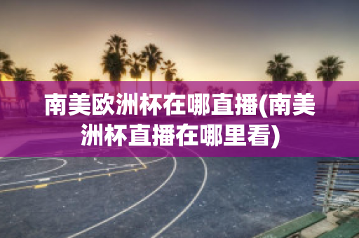 南美欧洲杯在哪直播(南美洲杯直播在哪里看)