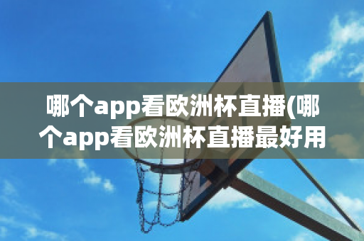 哪个app看欧洲杯直播(哪个app看欧洲杯直播最好用)