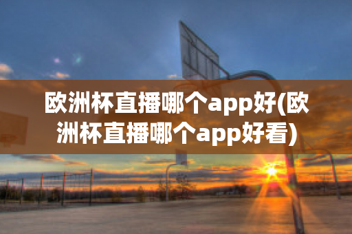 欧洲杯直播哪个app好(欧洲杯直播哪个app好看)