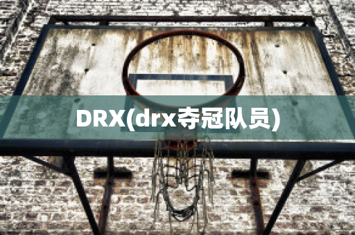 DRX(drx夺冠队员)