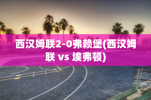 西汉姆联2-0弗赖堡(西汉姆联 vs 埃弗顿)