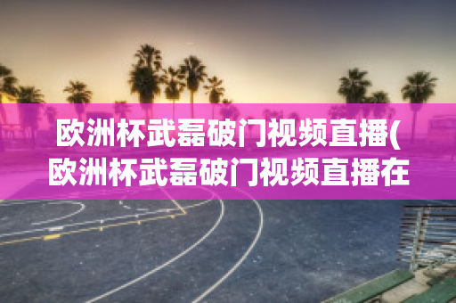 欧洲杯武磊破门视频直播(欧洲杯武磊破门视频直播在线观看)