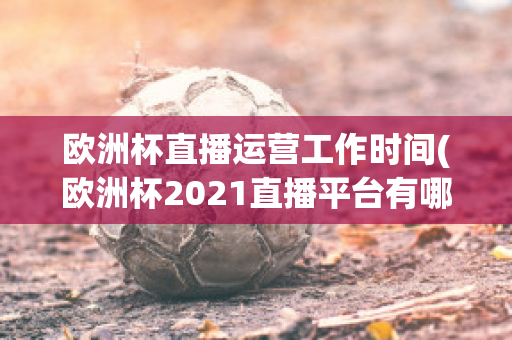 欧洲杯直播运营工作时间(欧洲杯2021直播平台有哪些)