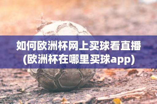 如何欧洲杯网上买球看直播(欧洲杯在哪里买球app)