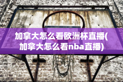 加拿大怎么看欧洲杯直播(加拿大怎么看nba直播)