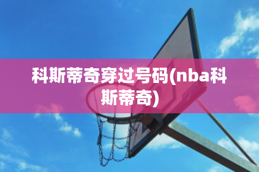 科斯蒂奇穿过号码(nba科斯蒂奇)