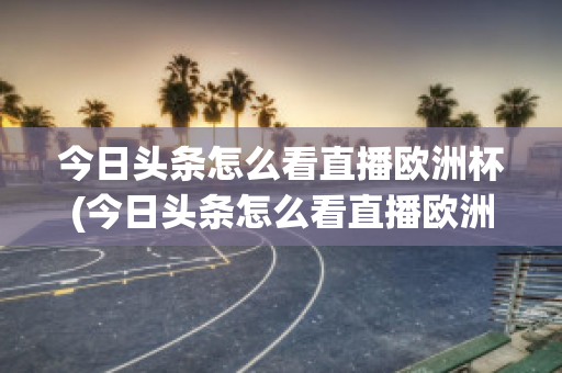 今日头条怎么看直播欧洲杯(今日头条怎么看直播欧洲杯视频)