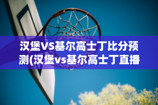 汉堡VS基尔高士丁比分预测(汉堡vs基尔高士丁直播)